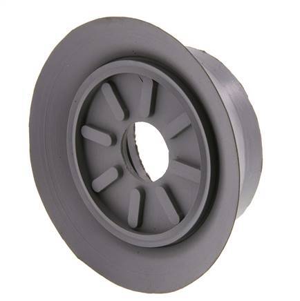 100mm Flat NBR Grey Vacuum Suction Cup G 1/4 inch Female Stroke 6mm Thin Lips