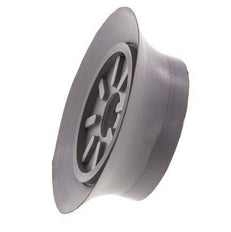 100mm Flat NBR Grey Vacuum Suction Cup G 1/4 inch Female Stroke 6mm Thin Lips