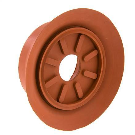100mm Flat SBR Reddish brown Vacuum Suction Cup G 1/4 inch Female Stroke 6mm Thin Lips