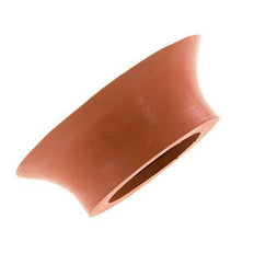 100mm Flat SBR Reddish brown Vacuum Suction Cup G 1/4 inch Female Stroke 6mm Thin Lips