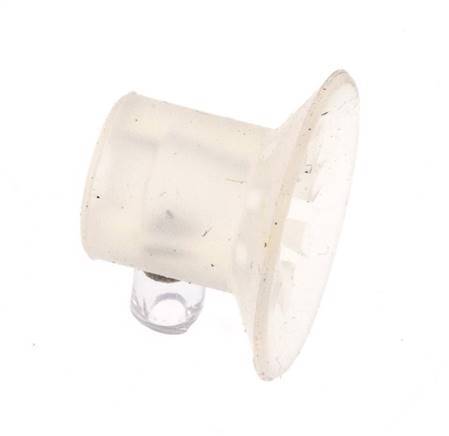 17mm Flat Silicone Clear Vacuum Suction Cup Stroke 0.5mm