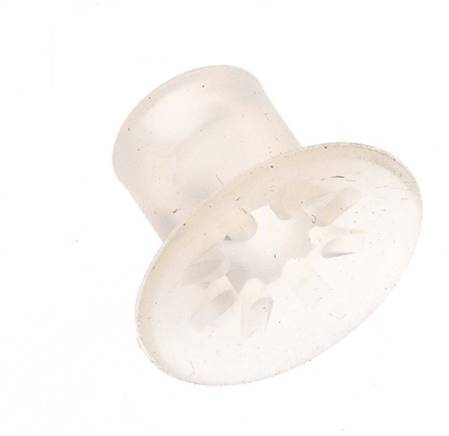 17mm Flat Silicone Clear Vacuum Suction Cup Stroke 0.5mm