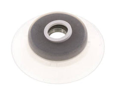 60mm Flat Silicone Clear Vacuum Suction Cup G 1/4 inch Female Stroke 5mm Robust Lips