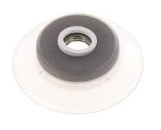 60mm Flat Silicone Clear Vacuum Suction Cup G 1/4 inch Female Stroke 5mm Robust Lips