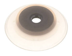 80mm Flat Silicone Clear Vacuum Suction Cup G 1/4 inch Female Stroke 6mm Robust Lips