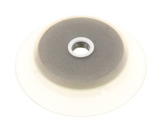 95mm Flat Silicone Clear Vacuum Suction Cup G 1/4 inch Female Stroke 6mm Robust Lips