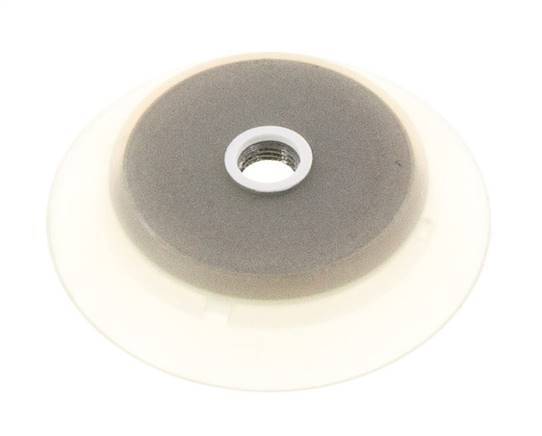 95mm Flat Silicone Clear Vacuum Suction Cup G 1/4 inch Female Stroke 6mm Robust Lips