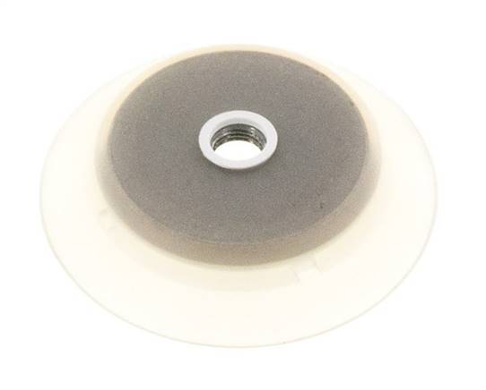 95mm Flat Silicone Clear Vacuum Suction Cup G 1/4 inch Female Stroke 6mm Robust Lips