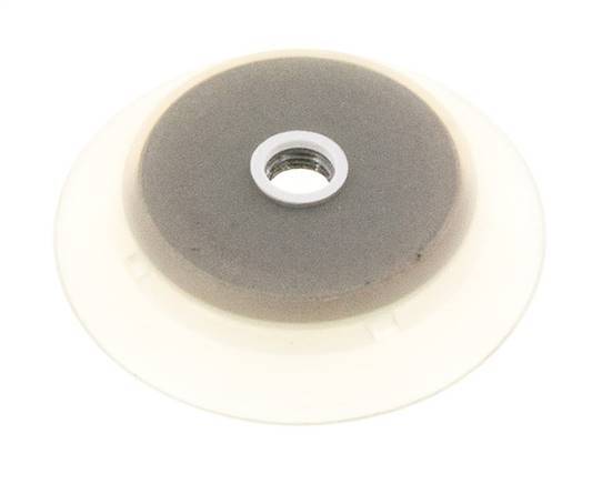 95mm Flat Silicone Clear Vacuum Suction Cup G 1/4 inch Female Stroke 6mm Robust Lips