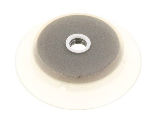 95mm Flat Silicone Clear Vacuum Suction Cup G 1/4 inch Female Stroke 6mm Robust Lips