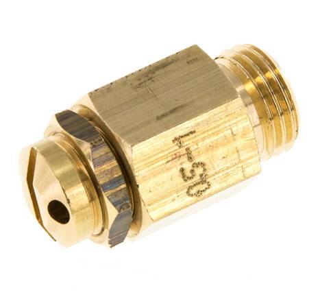 G 1/4'' Brass Adjustable Safety Valve 0.5-1 bar (7.25-14.50 psi)