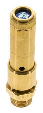 G 1/2'' Brass Pre-Set Safety Valve 11.2 bar (162.44 psi) DN 10
