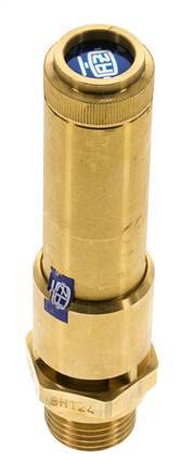 G 1/2'' Brass Pre-Set Safety Valve 12.9 bar (187.1 psi) DN 10
