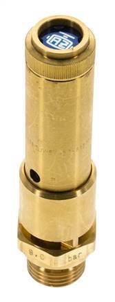 G 1/2'' Brass Pre-Set Safety Valve 13.2 bar (191.45 psi) DN 10