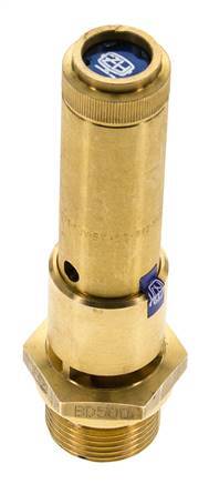 G 3/4'' Brass Pre-Set Safety Valve 34 bar (493.14 psi) DN 10