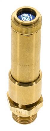 G 1/2'' Brass Pre-Set Safety Valve 36 bar (522.14 psi) DN 10