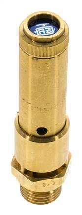 G 1/2'' Brass Pre-Set Safety Valve 36.5 bar (529.4 psi) DN 10