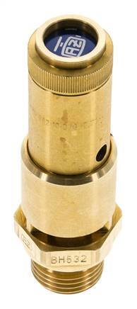 G 1/2'' Brass Pre-Set Safety Valve 3.4 bar (49.31 psi) DN 10