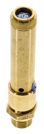 G 1/2'' Brass Pre-Set Safety Valve 45 bar (652.68 psi) DN 10