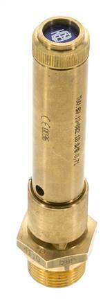 G 3/4'' Brass Pre-Set Safety Valve 48 bar (696.19 psi) DN 10