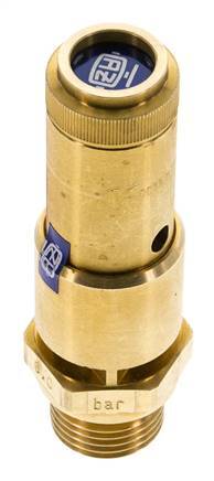 G 1/2'' Brass Pre-Set Safety Valve 7 bar (101.53 psi) DN 10