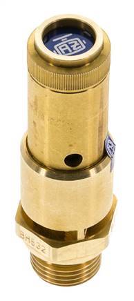 G 1/2'' Brass Pre-Set Safety Valve 7.7 bar (111.68 psi) DN 10