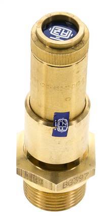 G 3/4'' Brass Pre-Set Safety Valve 8.5 bar (123.28 psi) DN 10