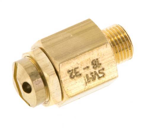 G 1/8'' Brass Adjustable Safety Valve 16-32 bar (232.06-464.12 psi)