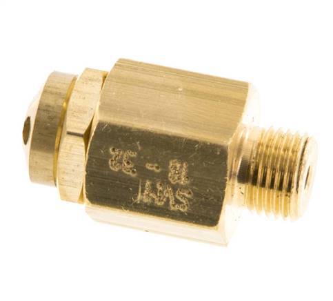 G 1/8'' Brass Adjustable Safety Valve 16-32 bar (232.06-464.12 psi)