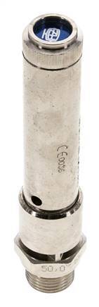 G 1/2'' Nickel-plated Brass Pre-Set Safety Valve 47 bar (681.69 psi) DN 10