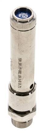 G 1/2'' Nickel-plated Brass Pre-Set Safety Valve 46 bar (667.18 psi) DN 10