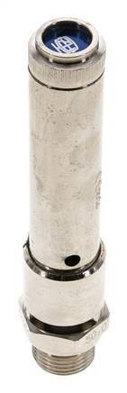 G 1/2'' Nickel-plated Brass Pre-Set Safety Valve 48 bar (696.19 psi) DN 10