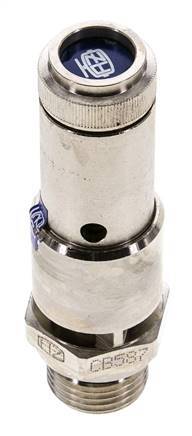 G 1/2'' Nickel-plated Brass Pre-Set Safety Valve 8 bar (116.03 psi) DN 10