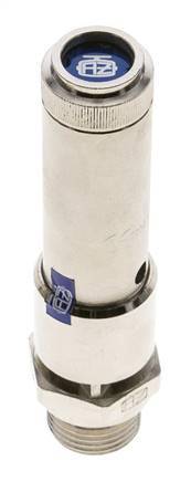 G 1/2'' Nickel-plated Brass Pre-Set Safety Valve 9 bar (130.54 psi) DN 10