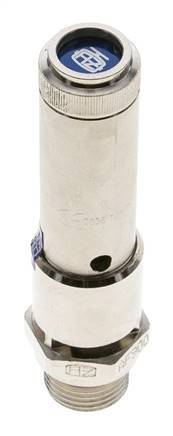 G 1/2'' Nickel-plated Brass Pre-Set Safety Valve 34 bar (493.14 psi) DN 10