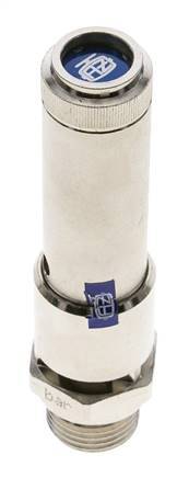G 1/2'' Nickel-plated Brass Pre-Set Safety Valve 37 bar (536.65 psi) DN 10