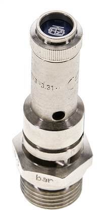 G 1/2'' Nickel-plated Brass Pre-Set Safety Valve 14 bar (203.06 psi) DN 8