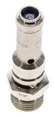 G 1/2'' Nickel-plated Brass Pre-Set Safety Valve 0.5 bar (7.25 psi) DN 8
