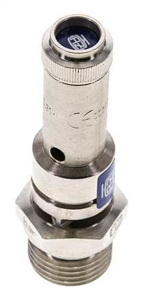 G 1/2'' Nickel-plated Brass Pre-Set Safety Valve 3 bar (43.51 psi) DN 8