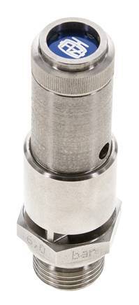 G 1/2'' Stainless steel 316 Ti Pre-Set Safety Valve 4.5 bar (65.27 psi) DN 10