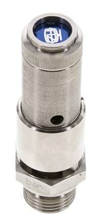 G 1/2'' Stainless steel 316 Ti Pre-Set Safety Valve 7 bar (101.53 psi) DN 10