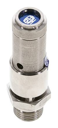 G 1/2'' Stainless steel 316 Ti Pre-Set Safety Valve 7 bar (101.53 psi) DN 10