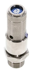 G 1/2'' Stainless steel 316 Ti Pre-Set Safety Valve 7 bar (101.53 psi) DN 10