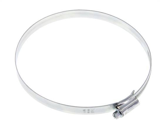 120 - 140 mm Hose Clamp with a Galvanised Steel 12 mm band - Ideal [2 Pieces]