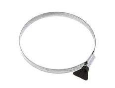 130 - 150 mm Hose Clamp with a Galvanised Steel 12 mm band With Butterfly Handle - Norma [2 Pieces]