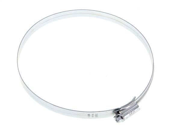 140 - 160 mm Hose Clamp with a Galvanised Steel 12 mm band - Ideal [2 Pieces]