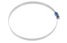 270 - 290 mm Hose Clamp with a Galvanised Steel 12 mm band - Aba