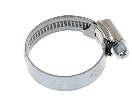 25 - 40 mm Hose Clamp with a Galvanised Steel 12 mm band - Ideal [5 Pieces]