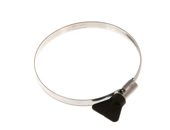 80 - 100 mm Hose Clamp with a Stainless Steel 304 9 mm band With Butterfly Handle - Norma [2 Pieces]