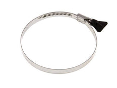 110 - 130 mm Hose Clamp with a Stainless Steel 304 12 mm band With Butterfly Handle - Norma